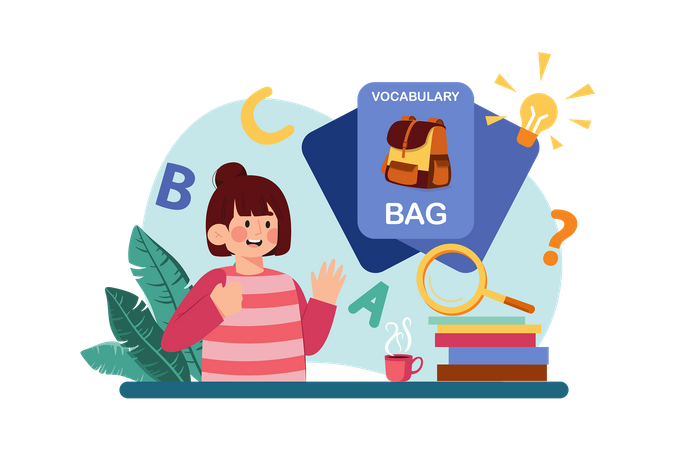 1 Memorize Vocabulary Words Illustrations Free In SVG PNG EPS 