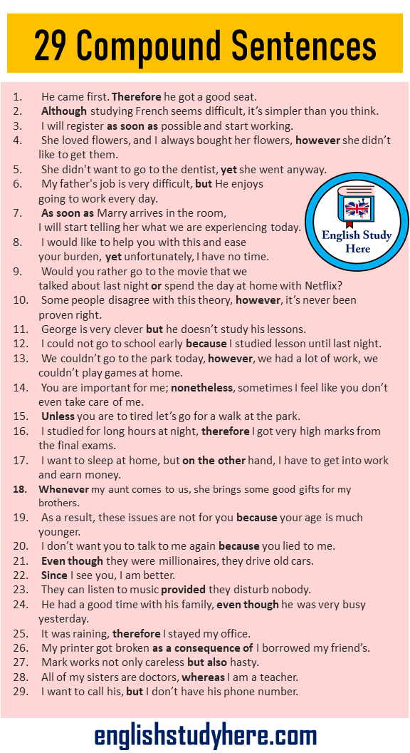 10 Examples Of Complex Sentences English Study Here