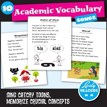 10 Free Academic Vocabulary Songs By Lively Readers TpT