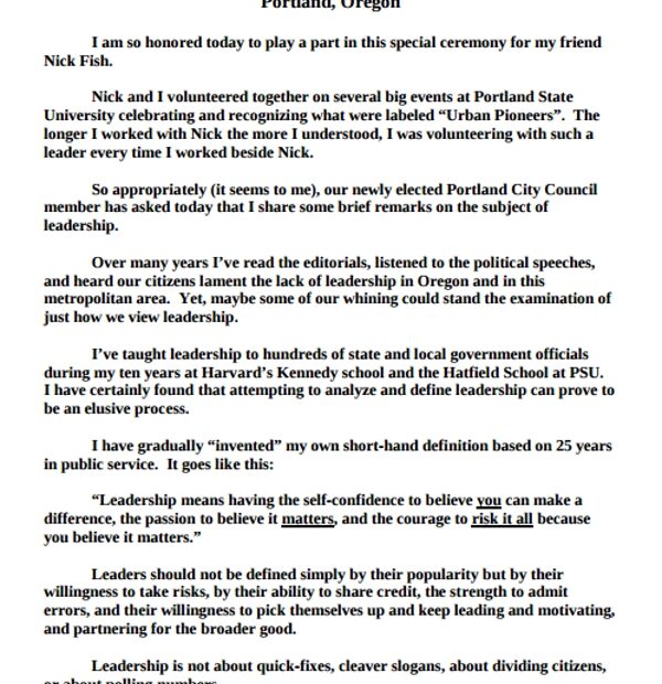 10 Leadership Speech Examples To Download
