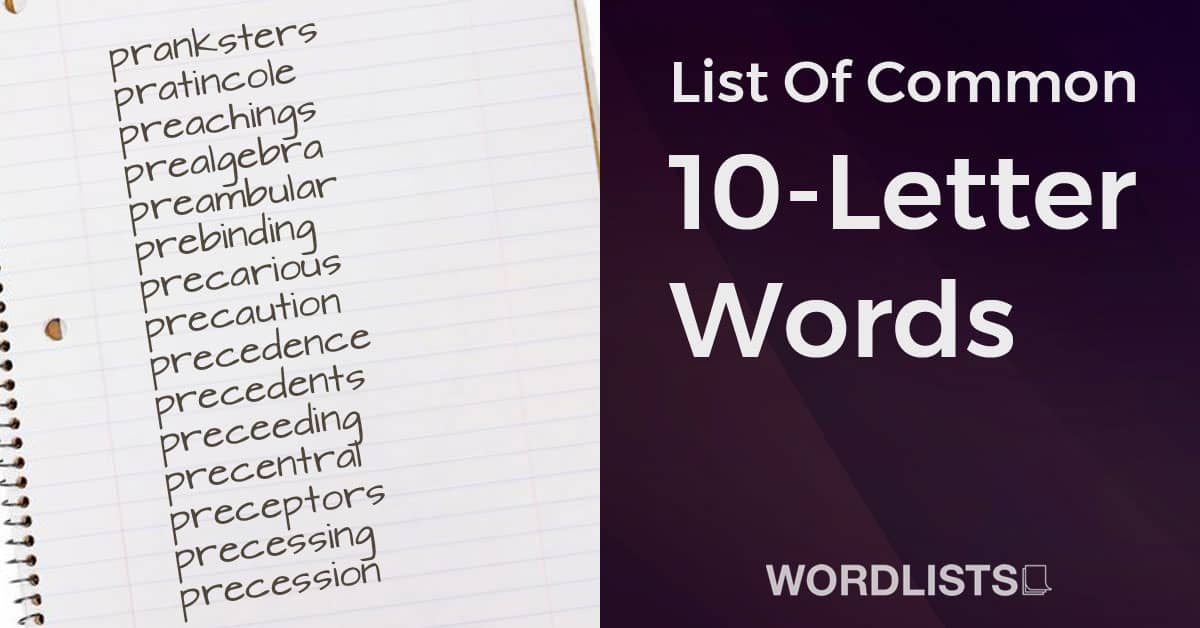 10 letter math words
