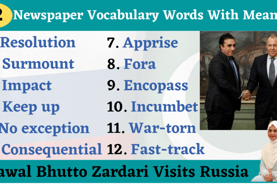 10 Newspaper Vocabulary Words With Meaning Pdf Vocabgram
