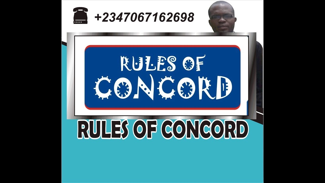 10 Rules Of Concord With Examples