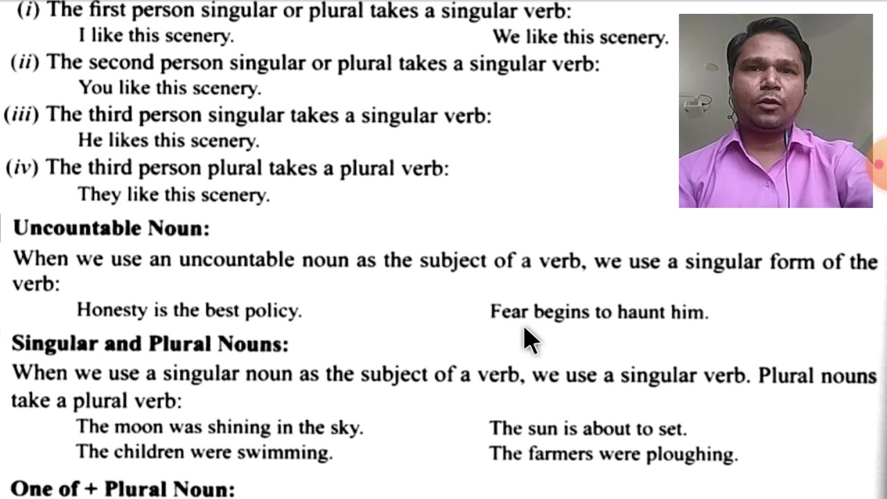 10 rules of concord with examples