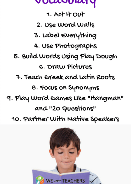 10 Ways To Build ELL Vocabulary Skills WeAreTeachers
