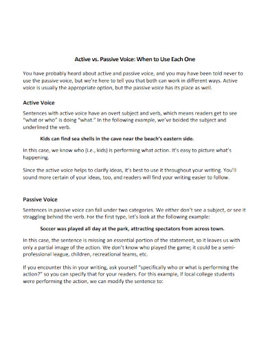 100 Passive Voice Examples