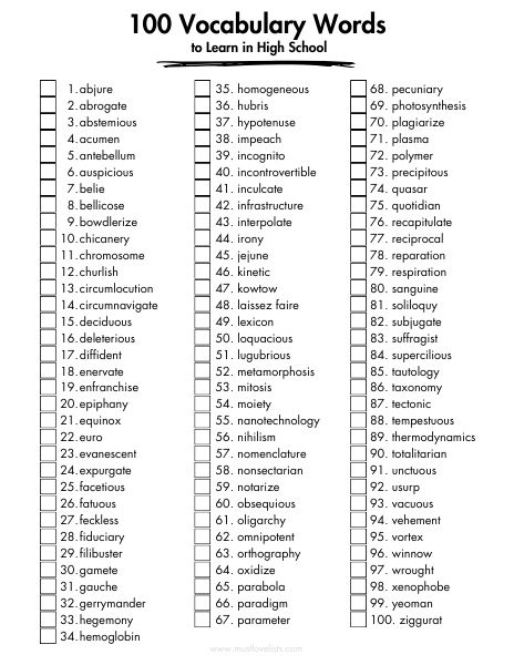 junior high vocabulary words junior high vocabulary words