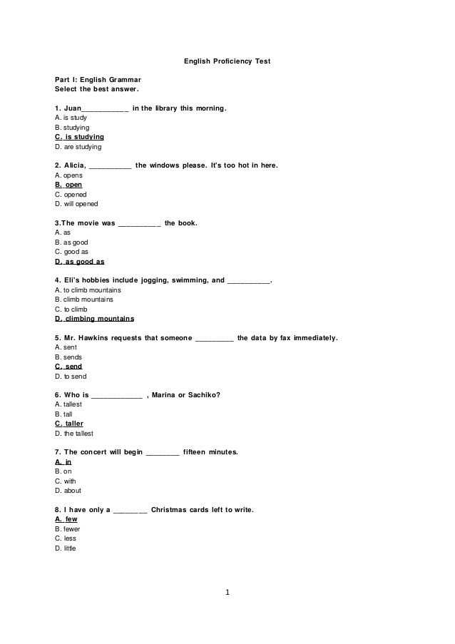 100 Word Vocabulary Test With Answers For Mastery
