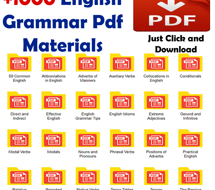 1000 English Grammar PDF Materials English Learn Site