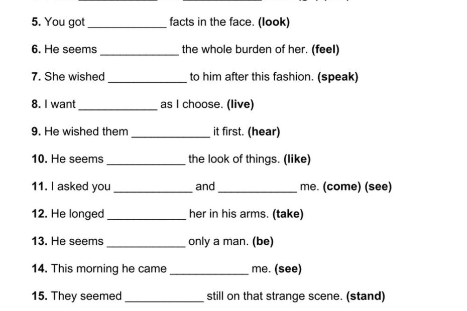 101 Infinitive PDF Worksheets With Answers 2061 Exercises Grammarism