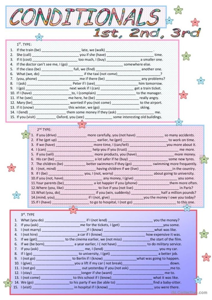 1st 2nd And 3rd Conditionals Grammar Practice