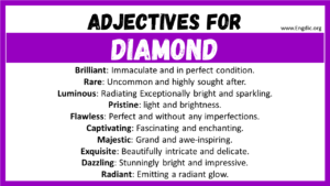 20 Best Words To Describe Diamond Adjectives For Diamond EngDic
