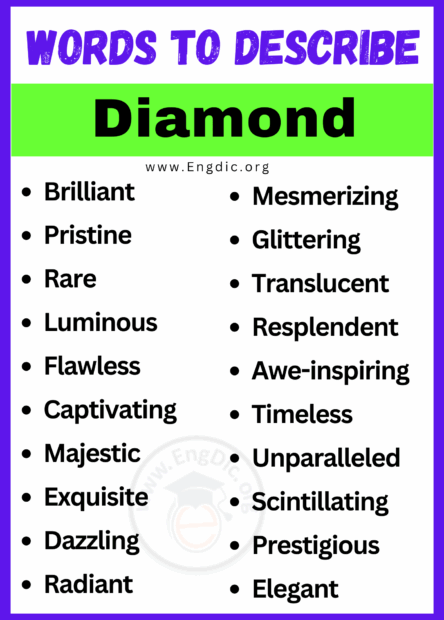 20 Best Words To Describe Diamond Adjectives For Diamond EngDic