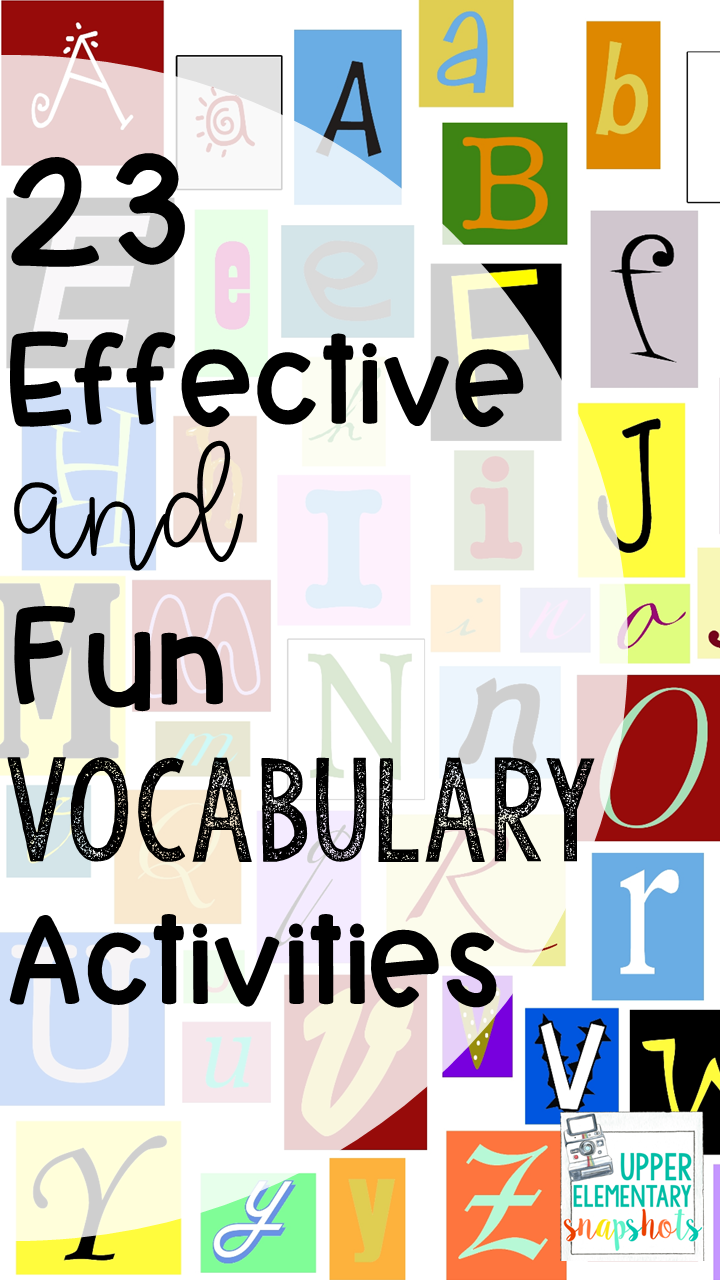 fun vocabulary activities fun vocabulary activities