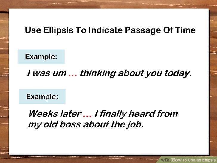 correct use of ellipsis