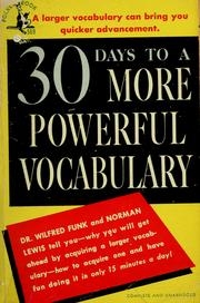30 days to a more powerful vocabulary