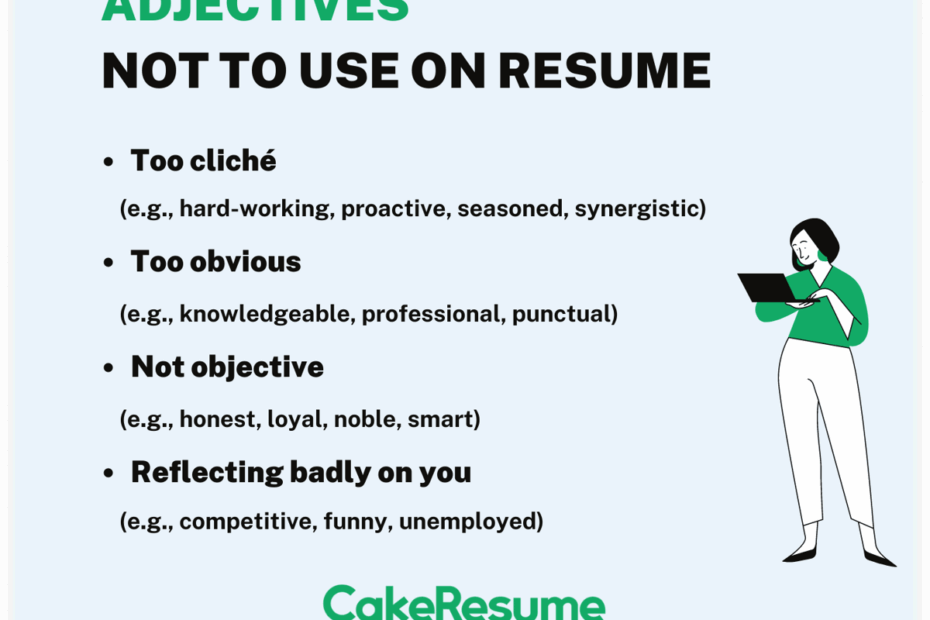 300 Strong Adjectives To Add To Your Resume with Examples CakeResume