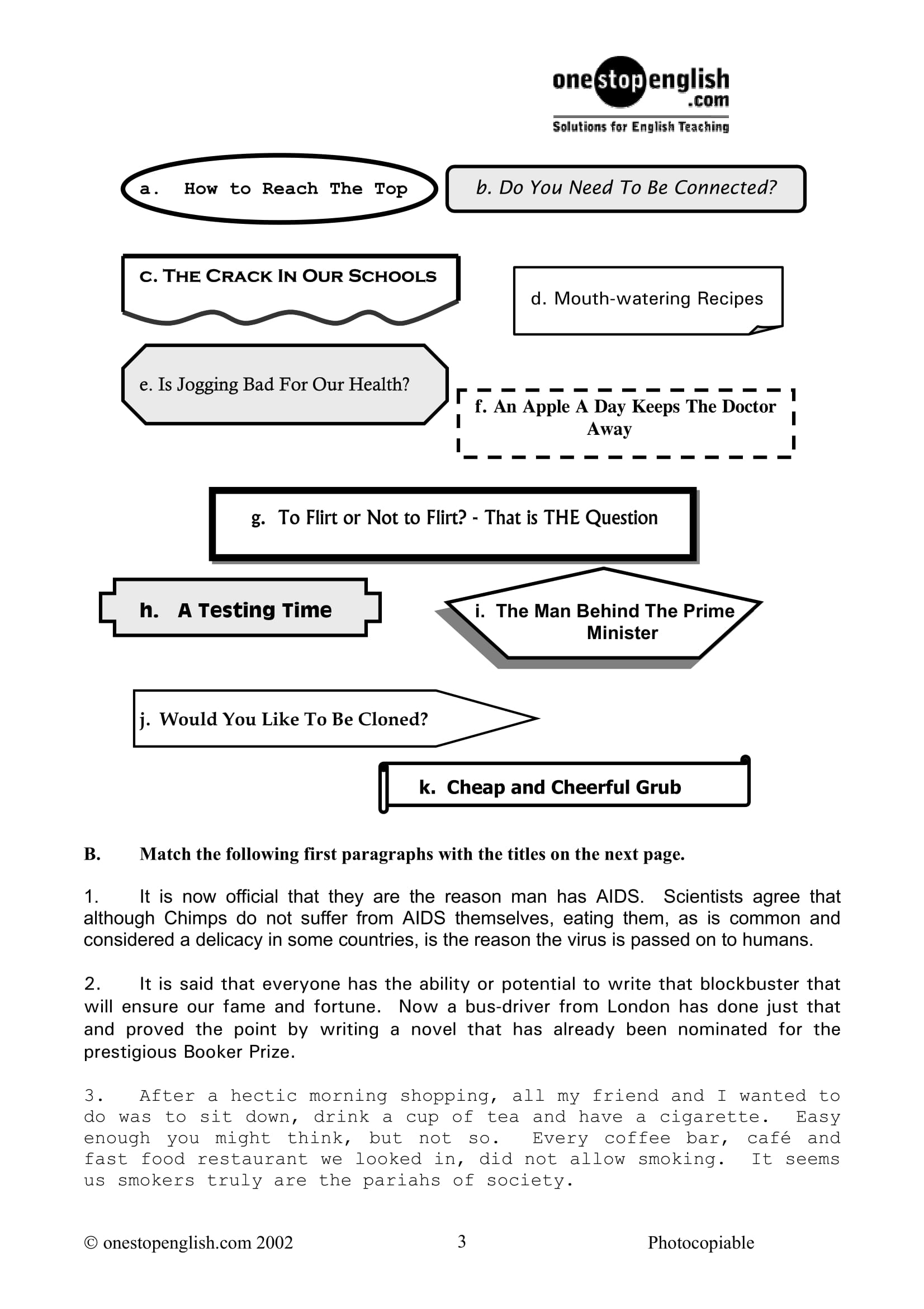 article a and an examples