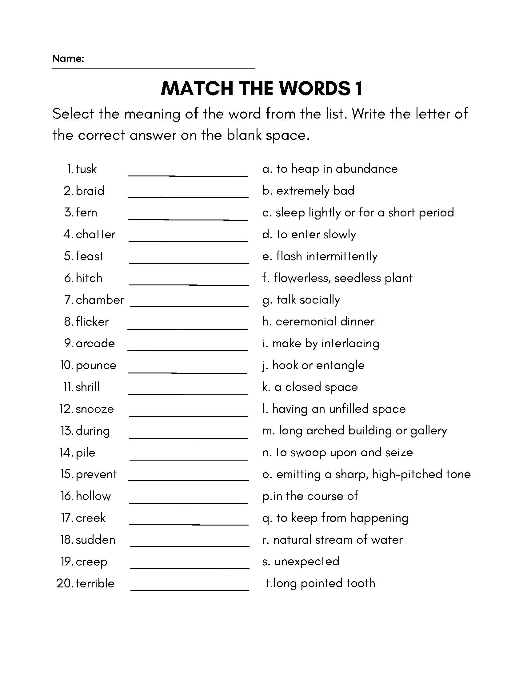 3rd Grade Vocabulary Worksheets Made By Teachers 3rd Grade Vocabulary Worksheets Made By Teachers