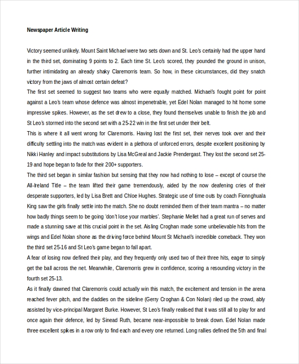 45 Article Writing Examples