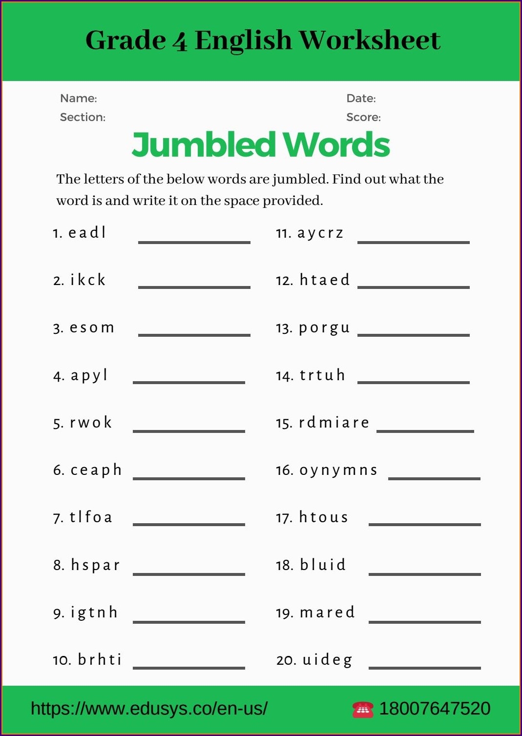 4th Grade English Grammar Worksheets For Grade 5 Worksheet Resume 