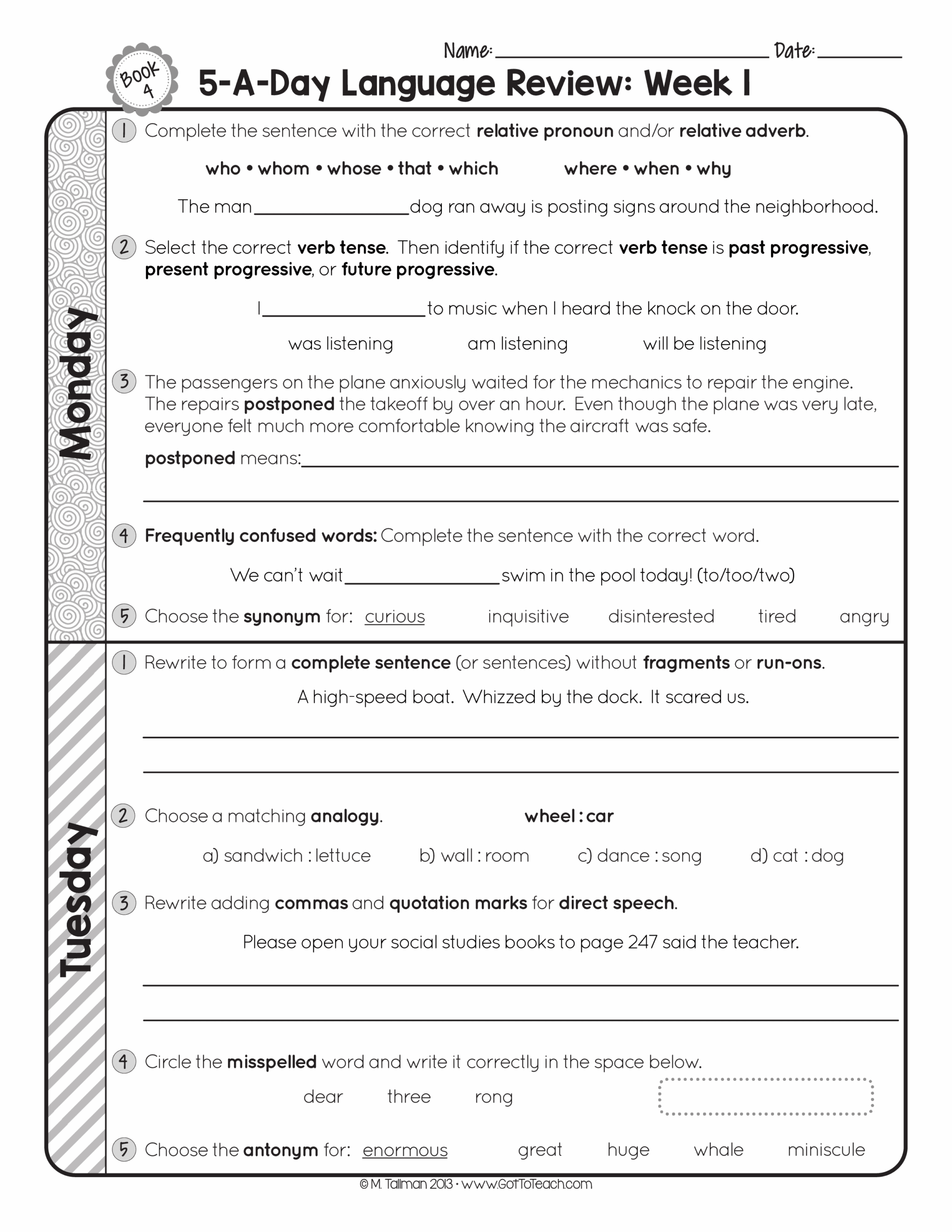 4Th Grade Grammar Lessons Ideas 2022