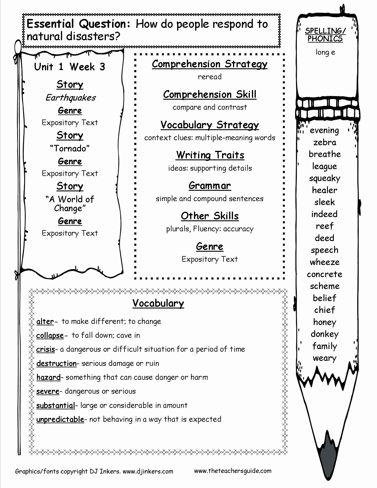 4th Grade Vocabulary Worksheets Pdf New 4th Grade Vocabulary Words And 