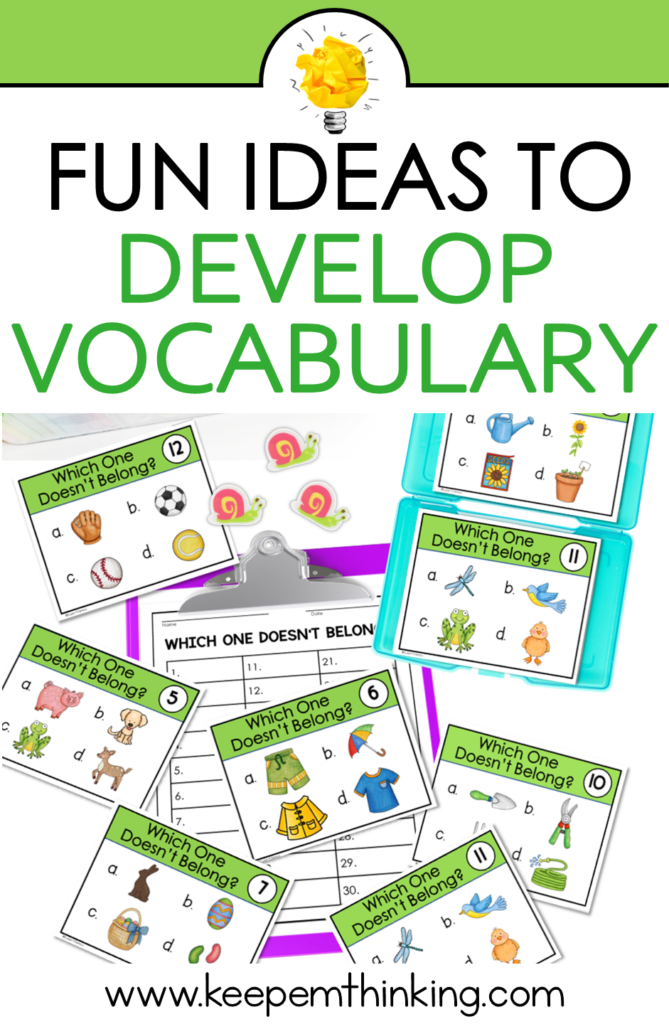 5 Fun Ways To Boost Vocabulary Development In The Primary Grades Keep 