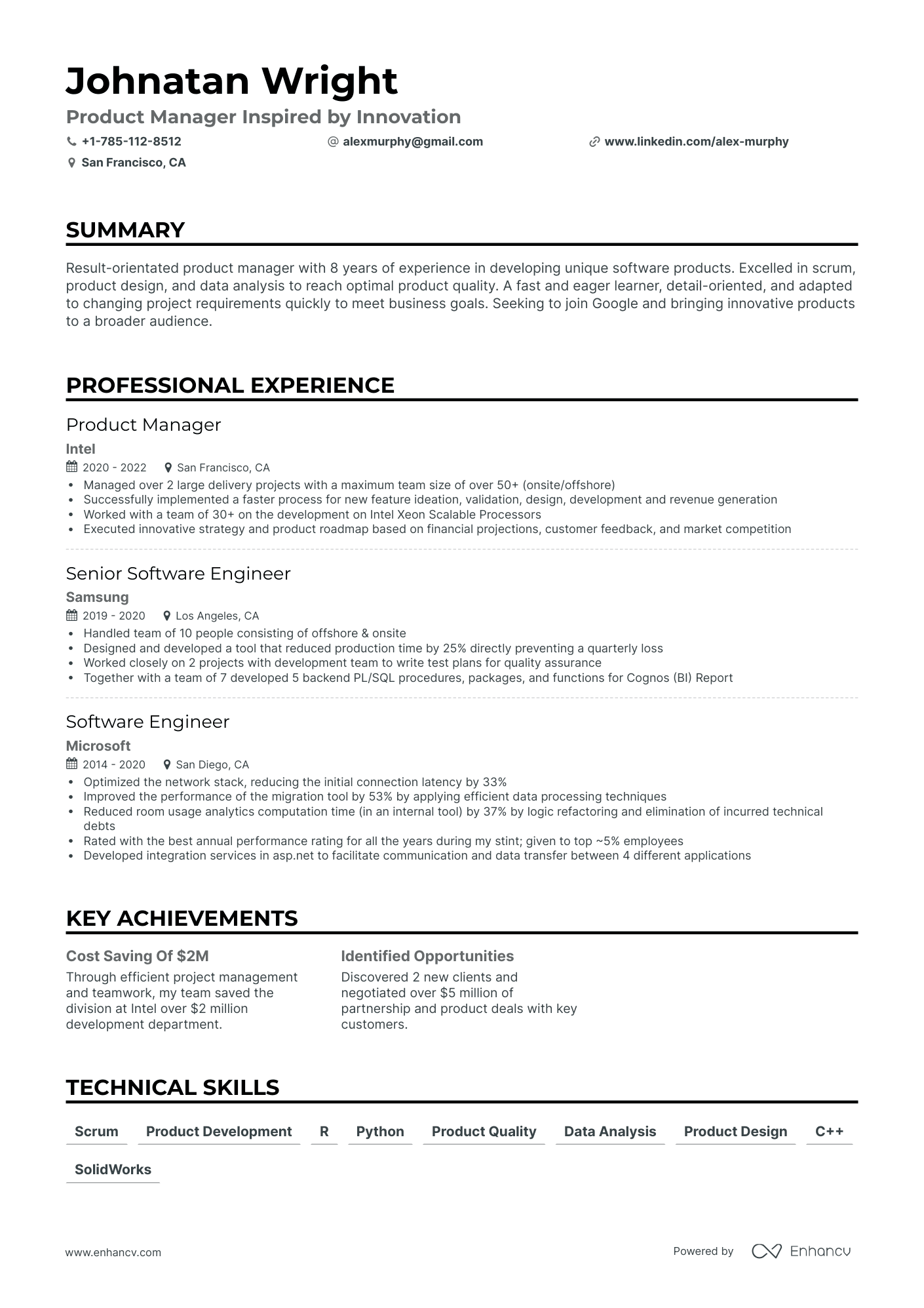 5 Google Resume Examples Guide For 2024