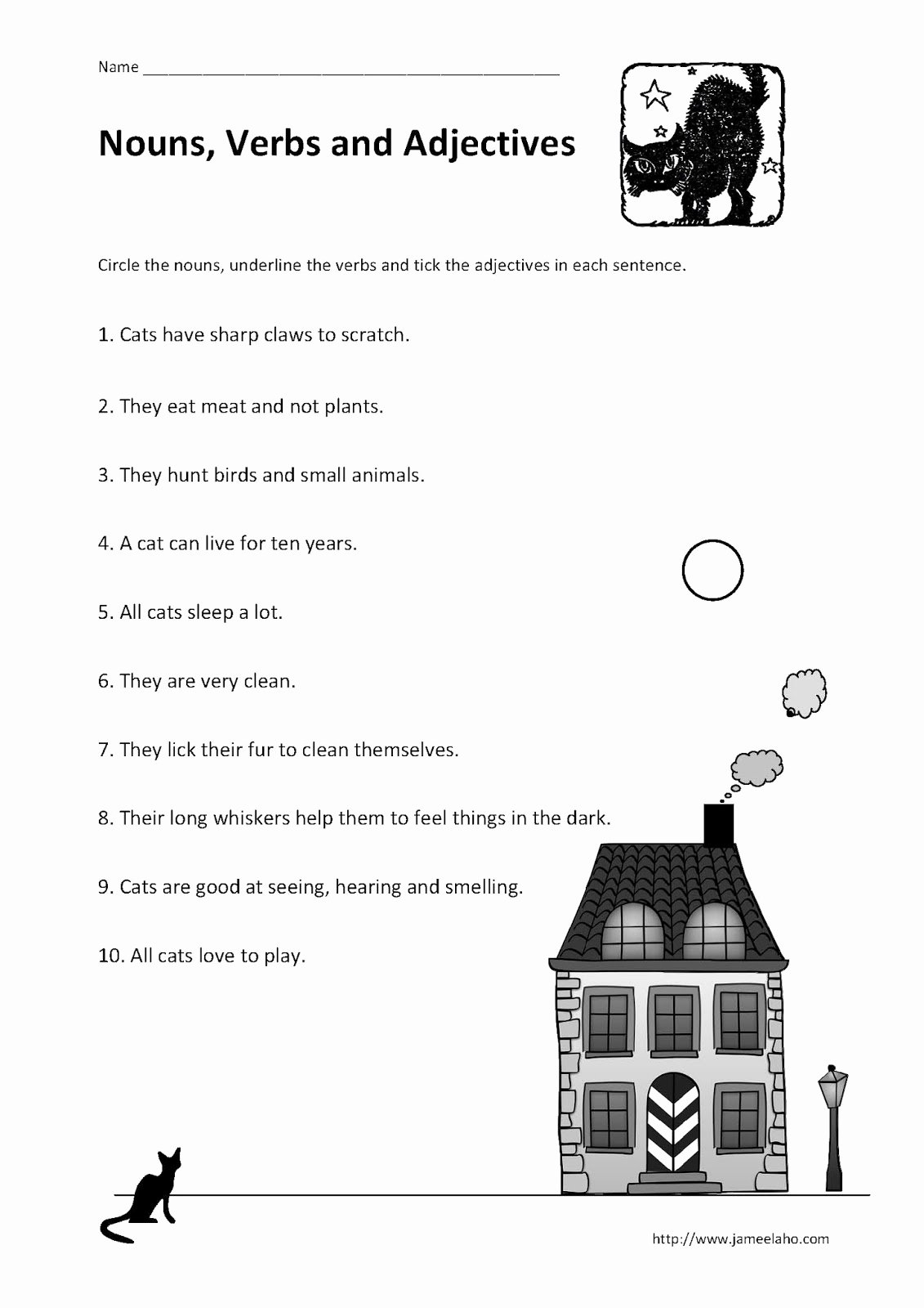 50 Nouns And Verbs Worksheet Chessmuseum Template Library