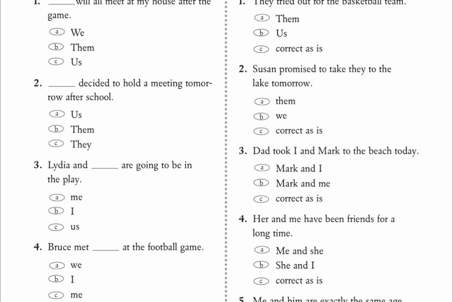 50 Pronoun Verb Agreement Worksheet Chessmuseum Template Library