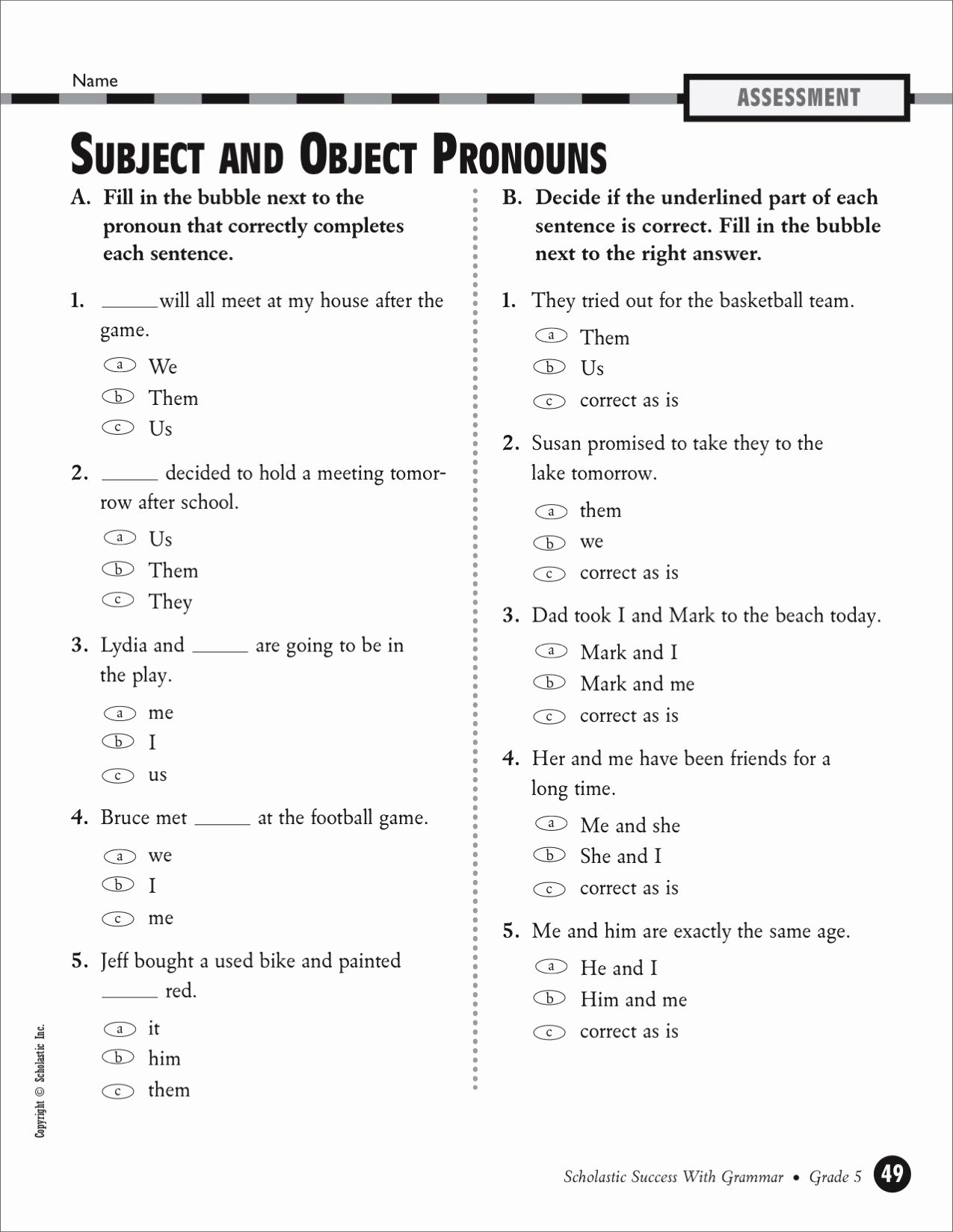 50 Pronoun Verb Agreement Worksheet Chessmuseum Template Library