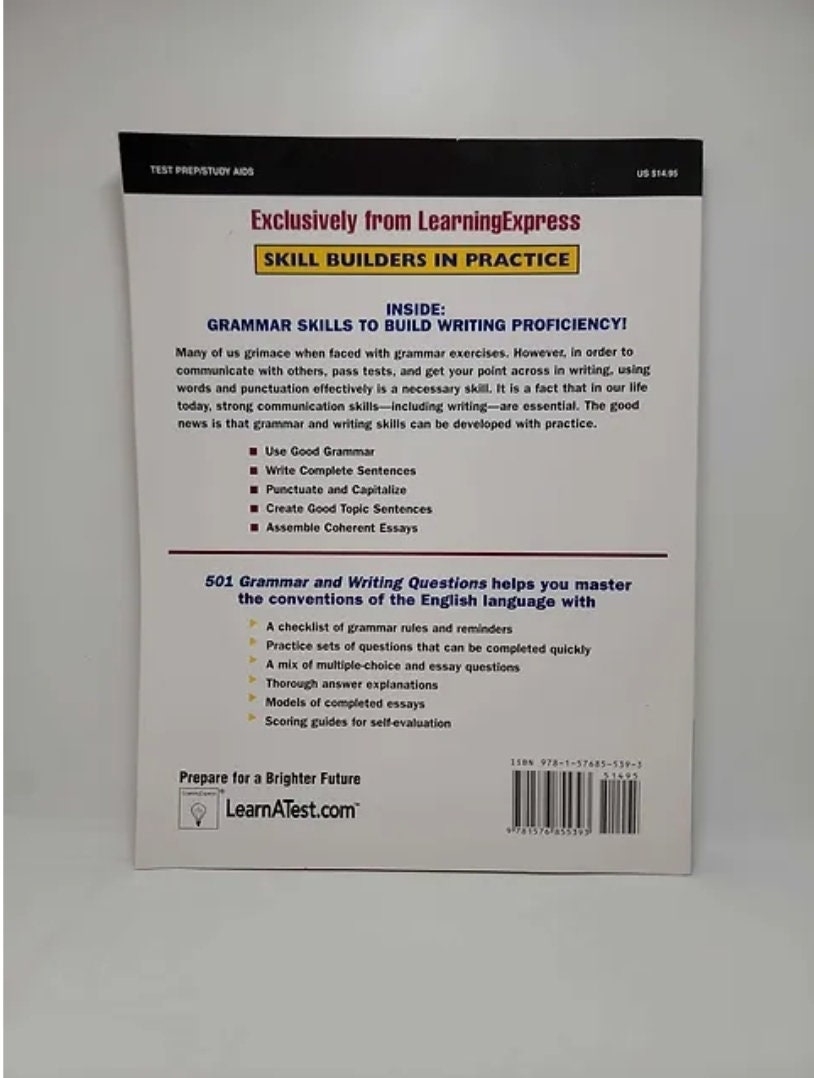 501 Grammar Writing Questions 501 Series 3rd Edition By 