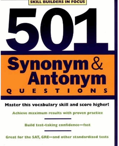 501 Synonym Antonym Questions
