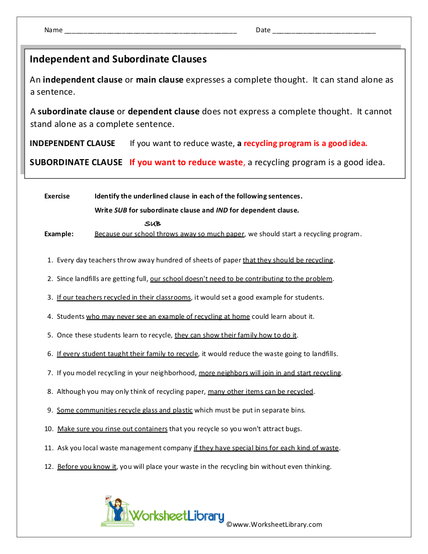 6 Subordinate Clause Examples