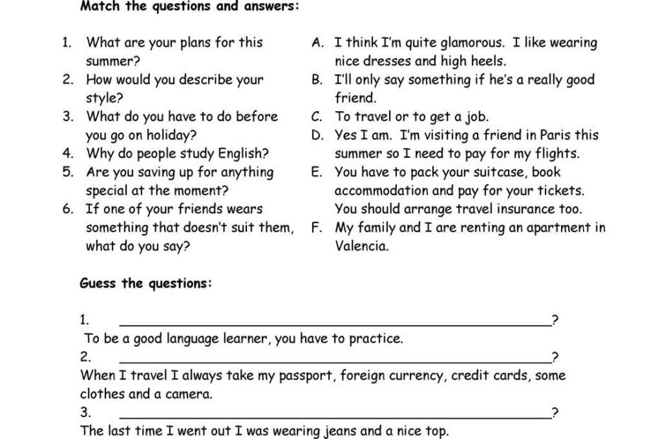 6th Grade Grammar Worksheets