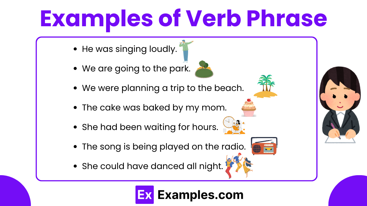 70 Verb Phrase Examples