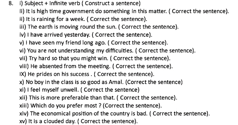 8 I Subject Infinite Verb Construct A StudyX