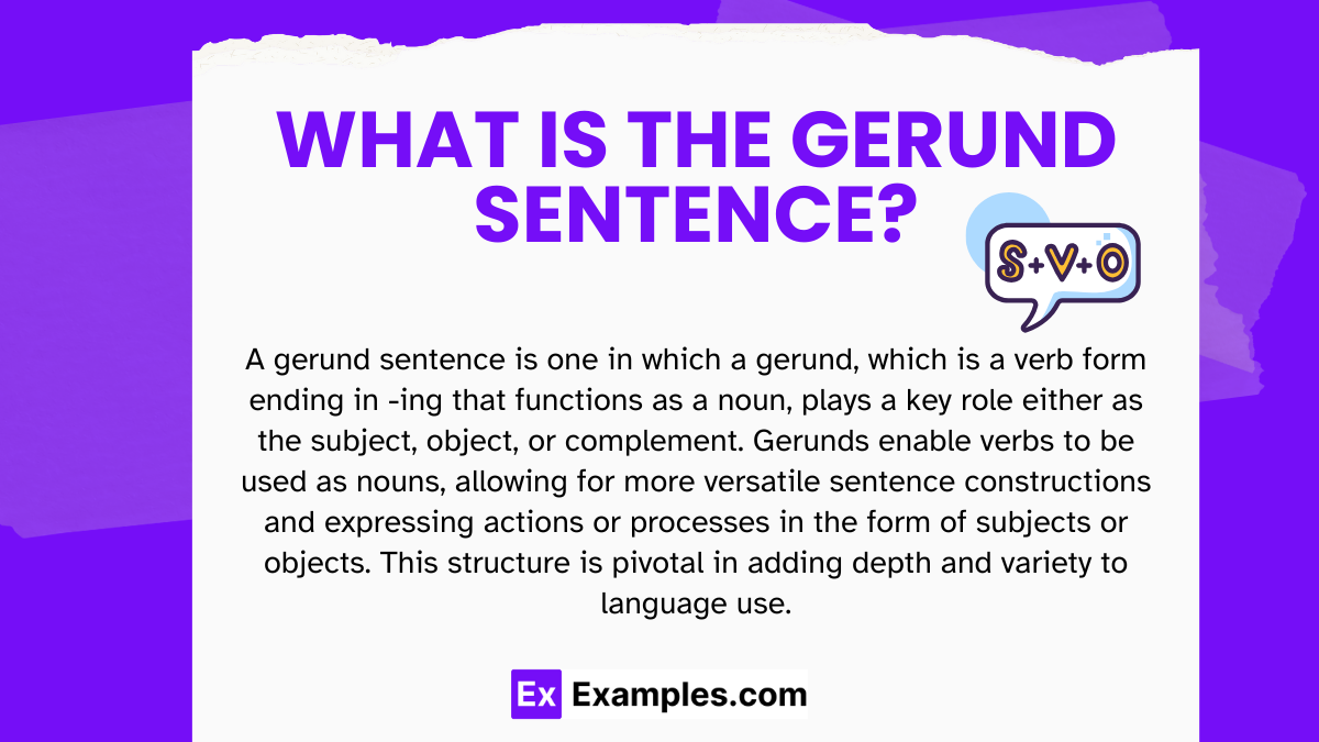 99 Gerund Sentence Examples