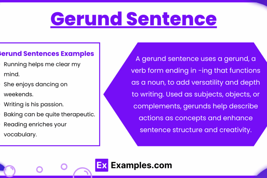 99 Gerund Sentence Examples