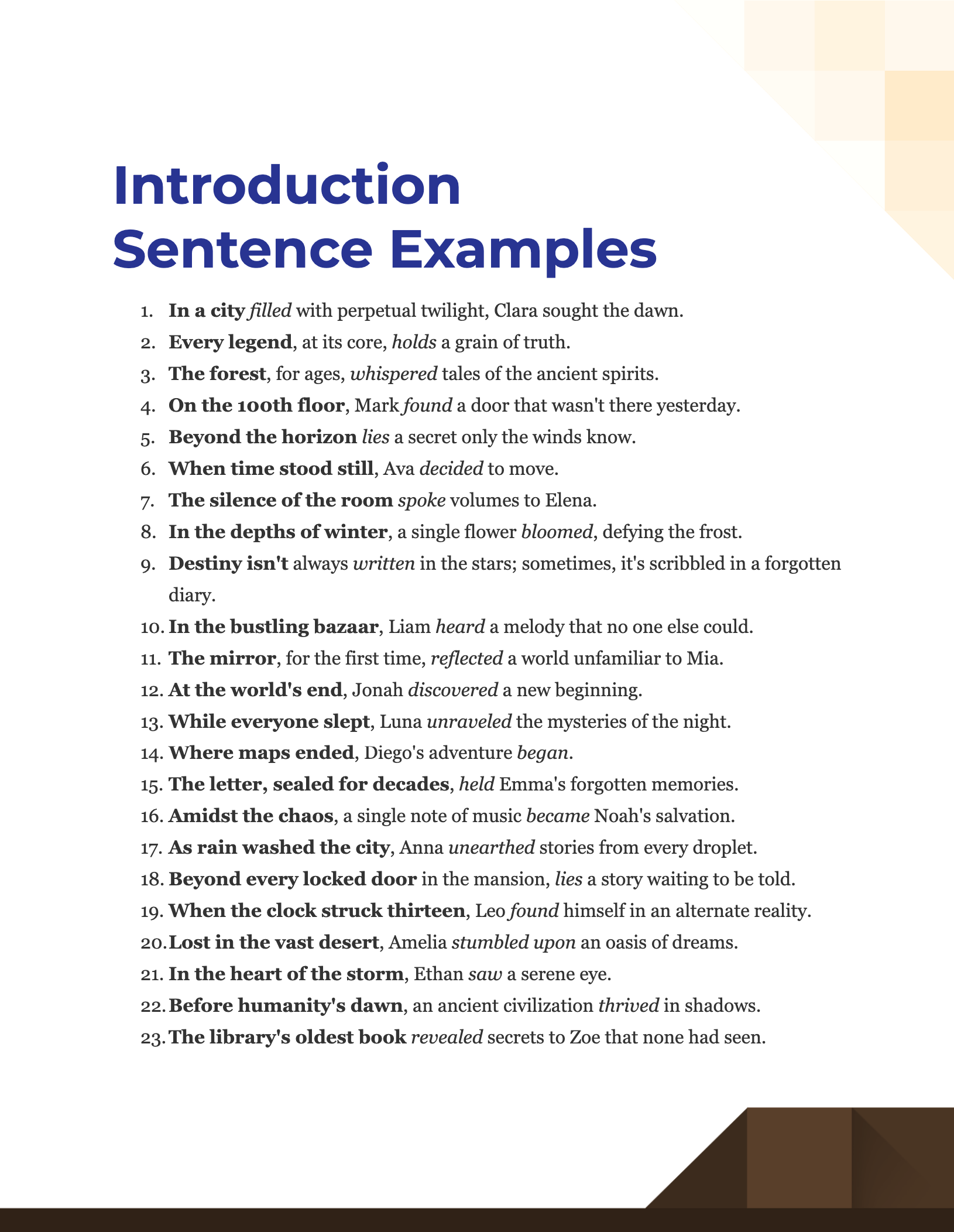 conditions in a sentence examples