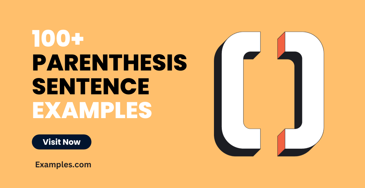 99 Parenthesis Sentence Examples