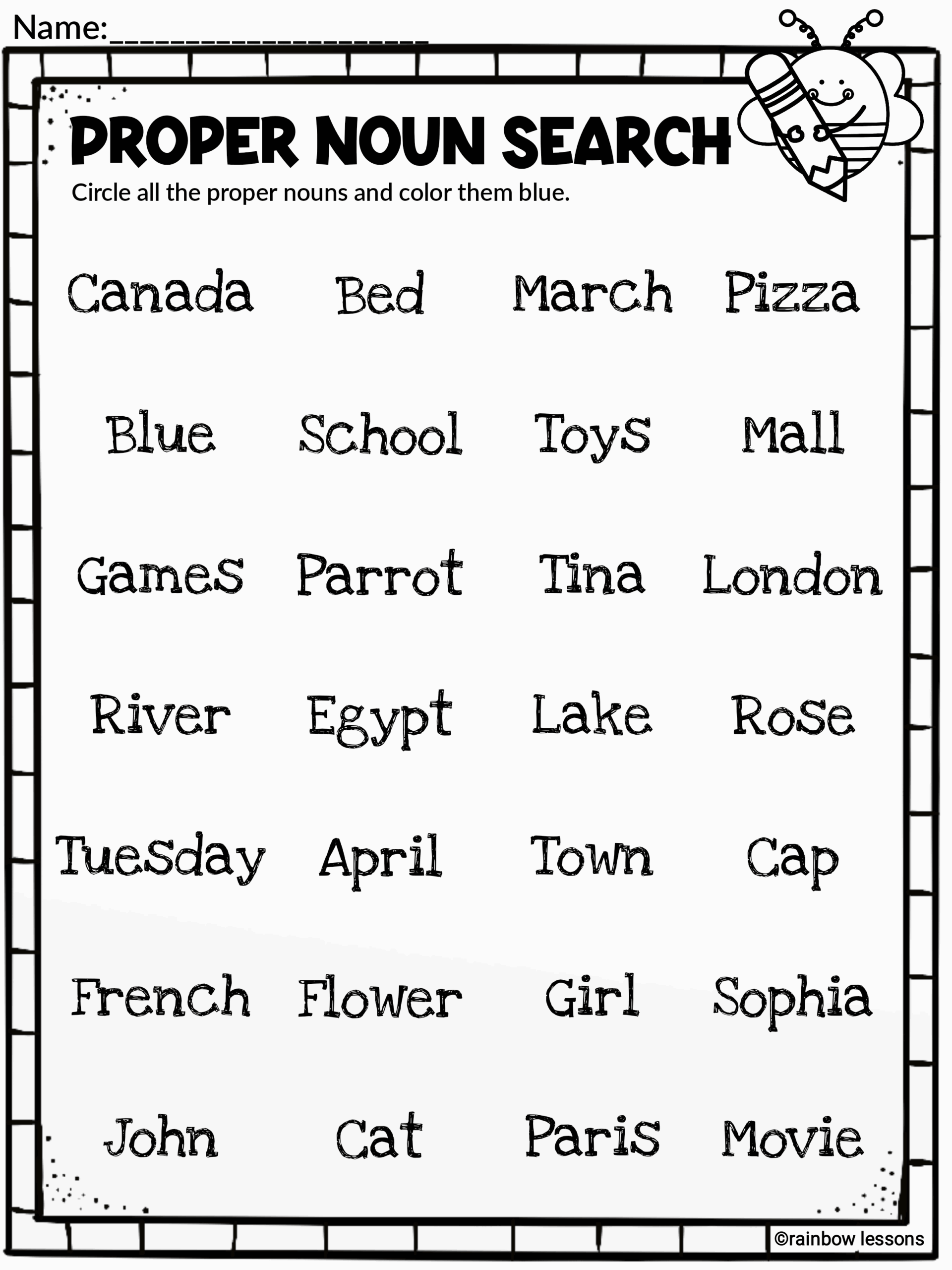 Abstract Nouns For Kids Abstract Nouns Nouns Worksheet Nouns Grade 5 