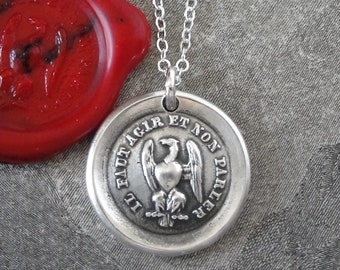 Acta Non Verba Necklace Etsy