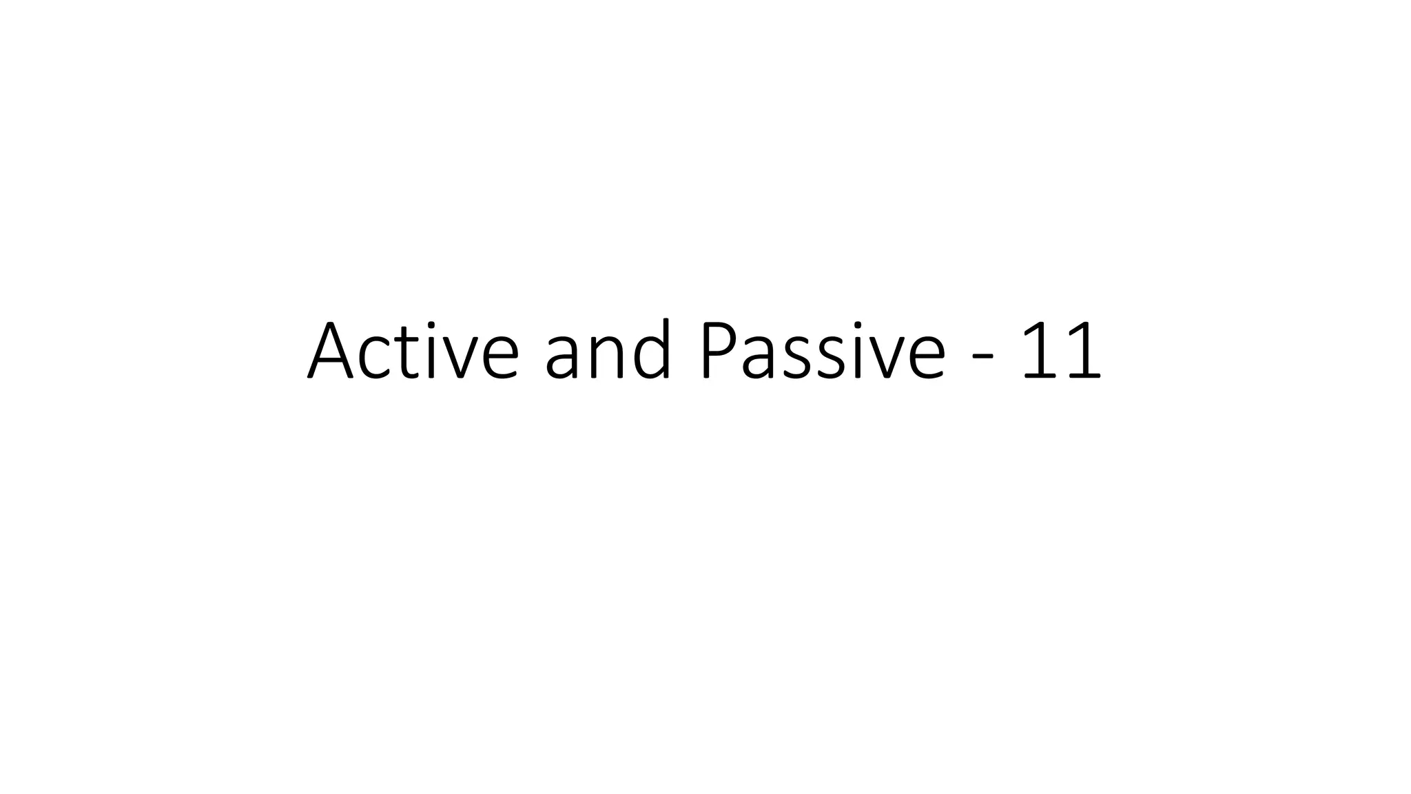 Active And Passive Voice Explained Shortly pptx
