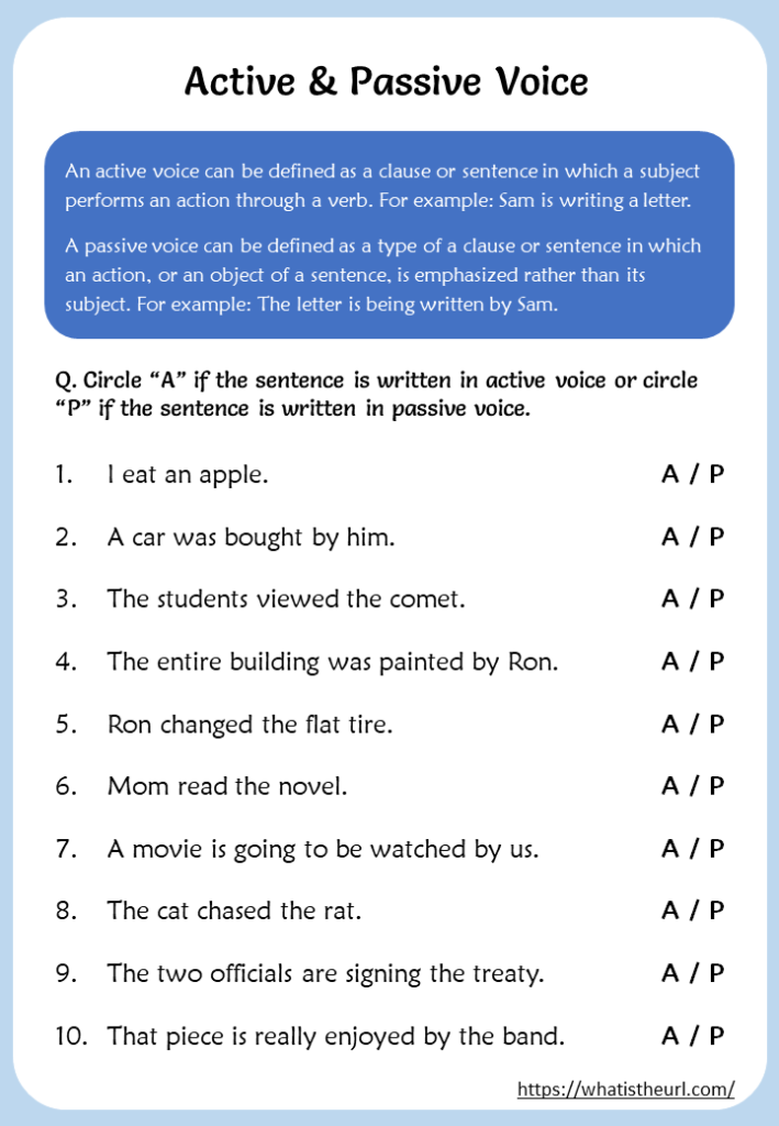 how to identify passive voice