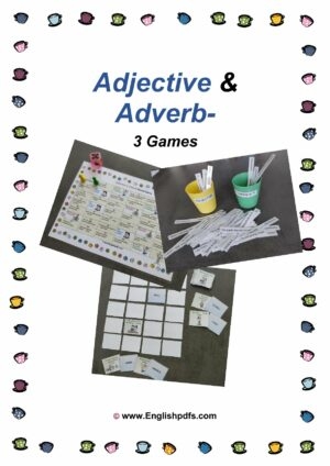 Adjective Adverb 3 Games English PDFs