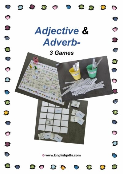 Adjective Adverb 3 Games English PDFs