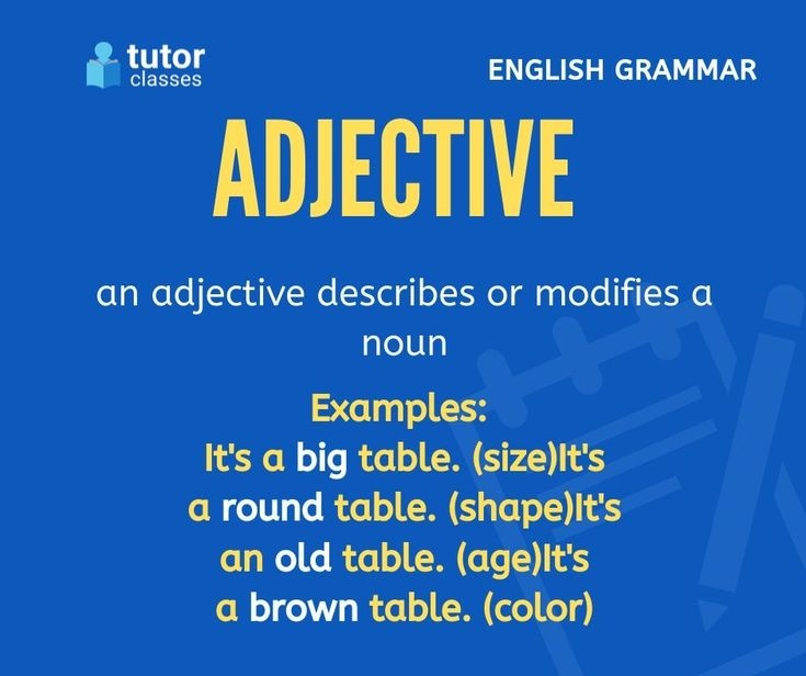 Adjective Definition English Adjectives Adjectives English Phonics