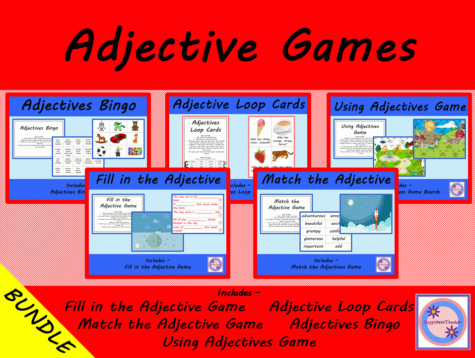 Adjective Games Teaching Resources